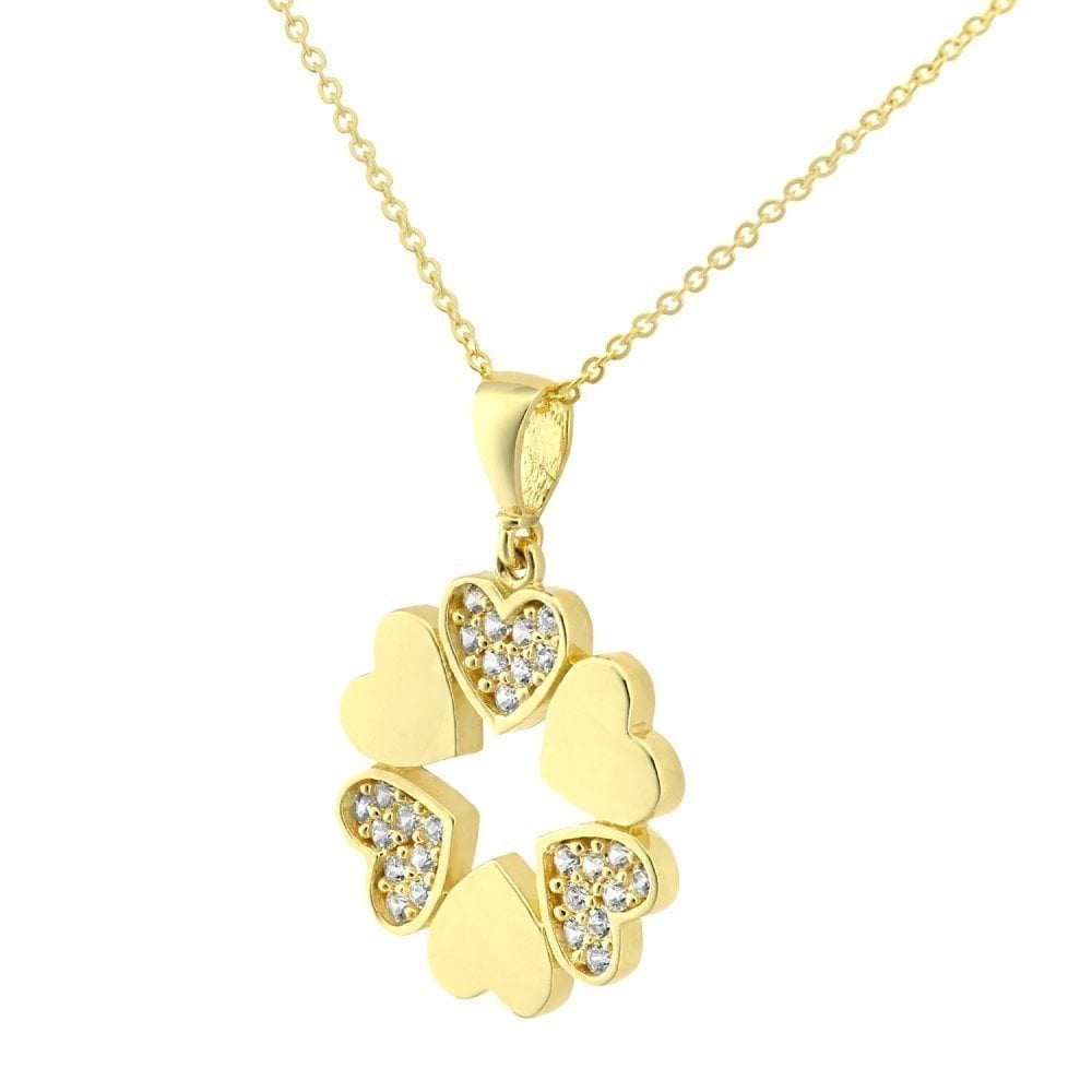 9ct Yellow Gold Heart Necklace - Samuel Perry