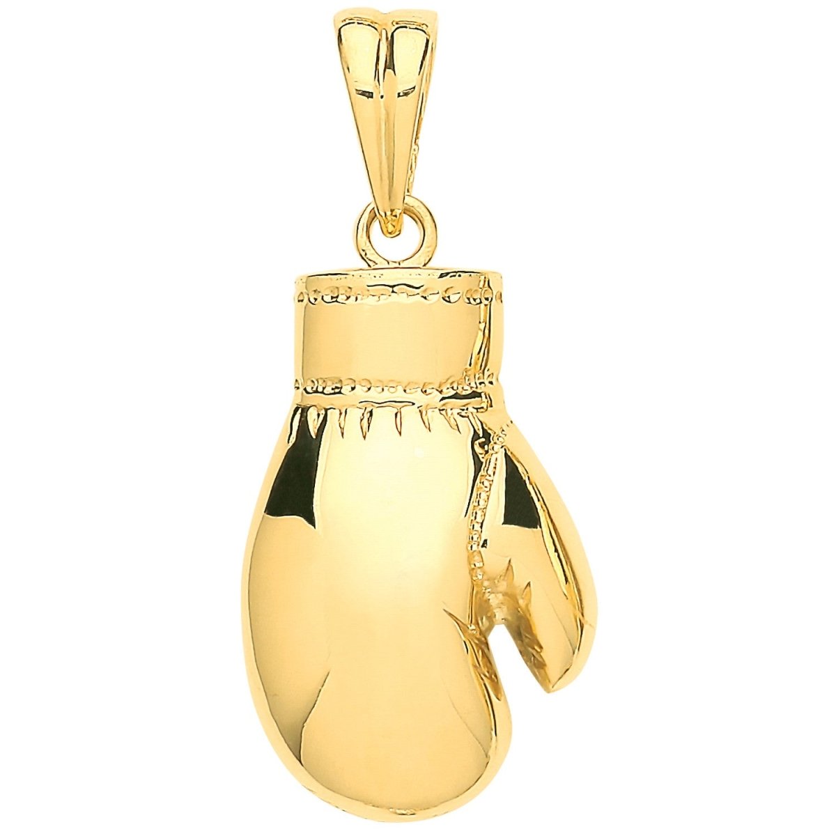 9ct Yellow Gold Hollow Boxing Glove Pendant – Sleek & Striking - Samuel Perry