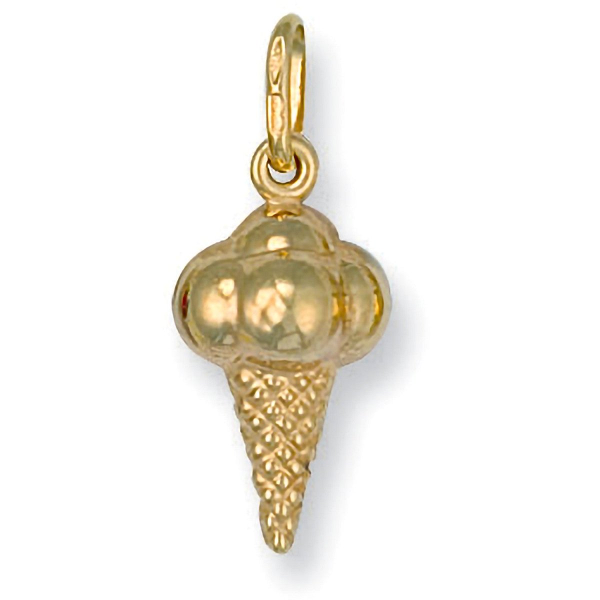 9ct Yellow Gold Ice Cream Pendant – Playful & Chic - Samuel Perry