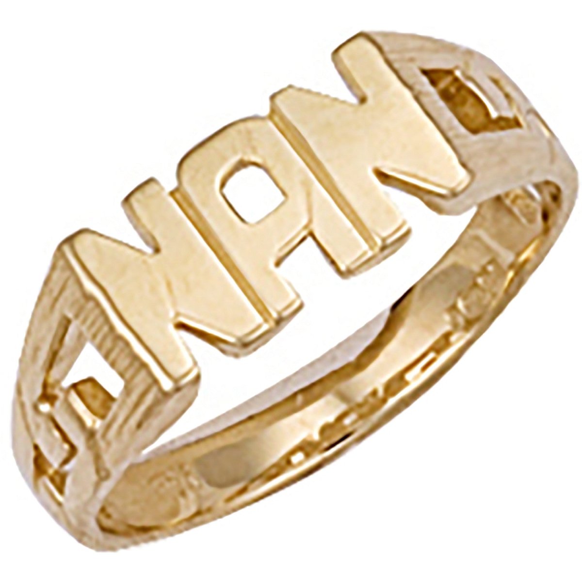 9ct Yellow Gold ID Sides Nan Ring – Thoughtful & Timeless - Samuel Perry