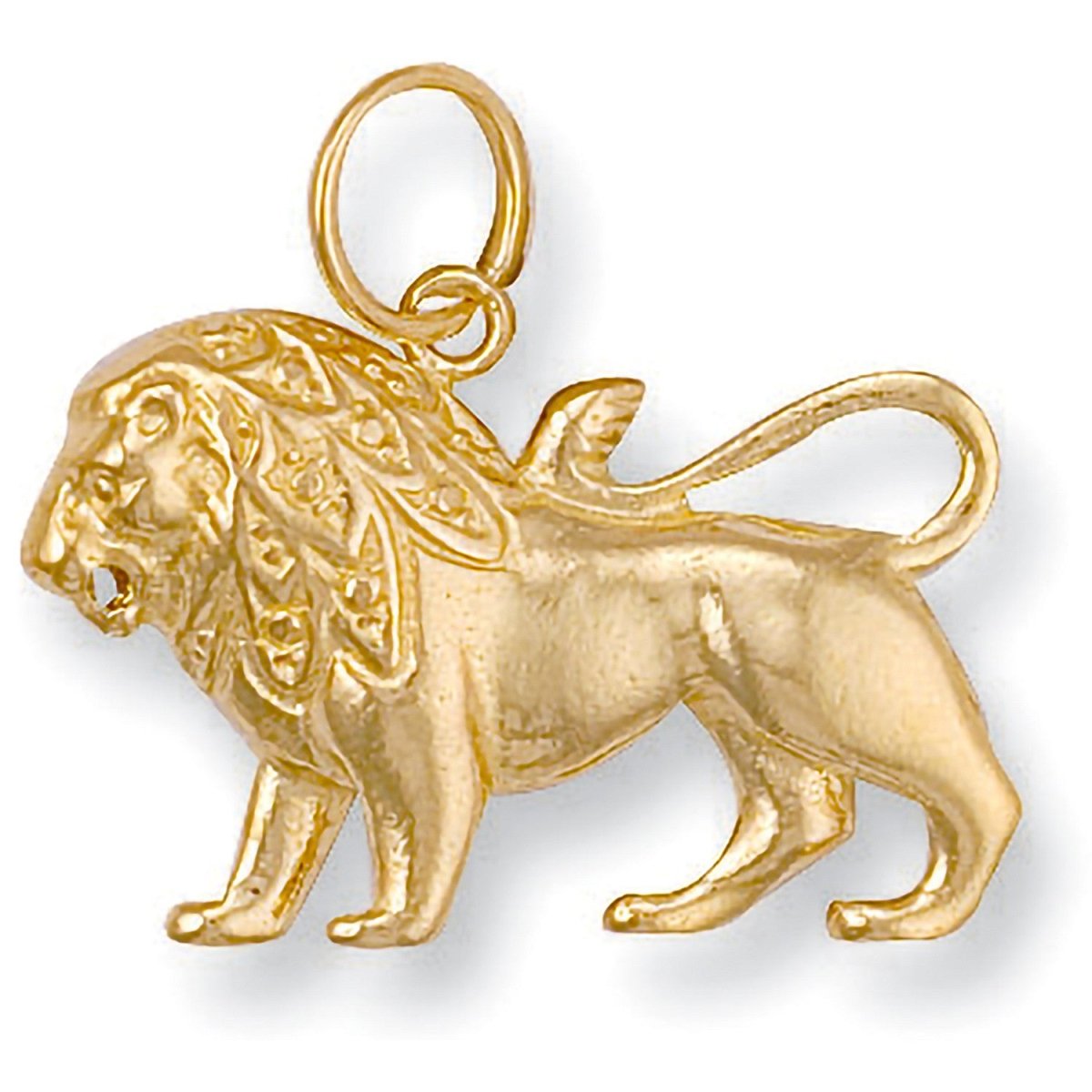 9ct Yellow Gold Leo Zodiac Pendant - Bold And Elegance - Samuel Perry