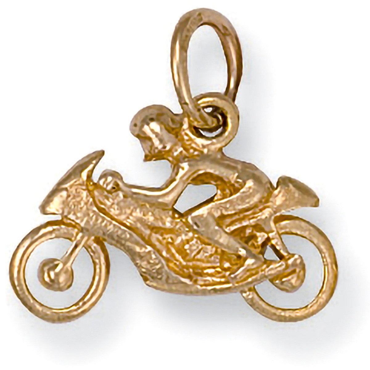 9ct Yellow Gold Motorbike Pendant – Bold & Dynamic - Samuel Perry