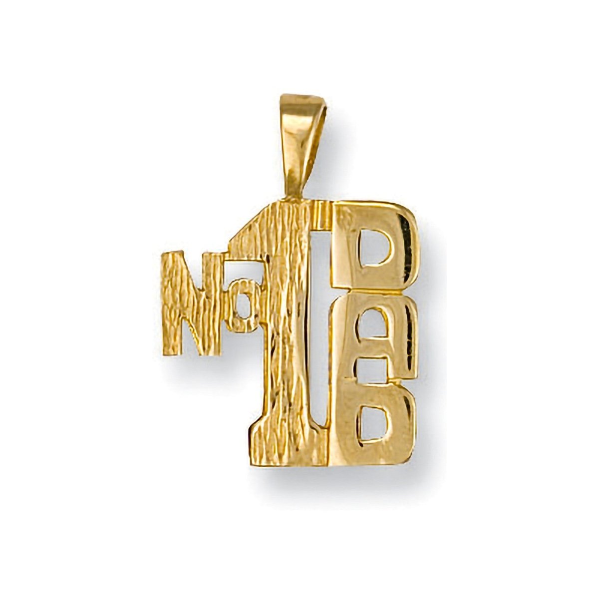 9ct Yellow Gold No.1 Dad Pendant – Meaningful Gift for Dad - Samuel Perry