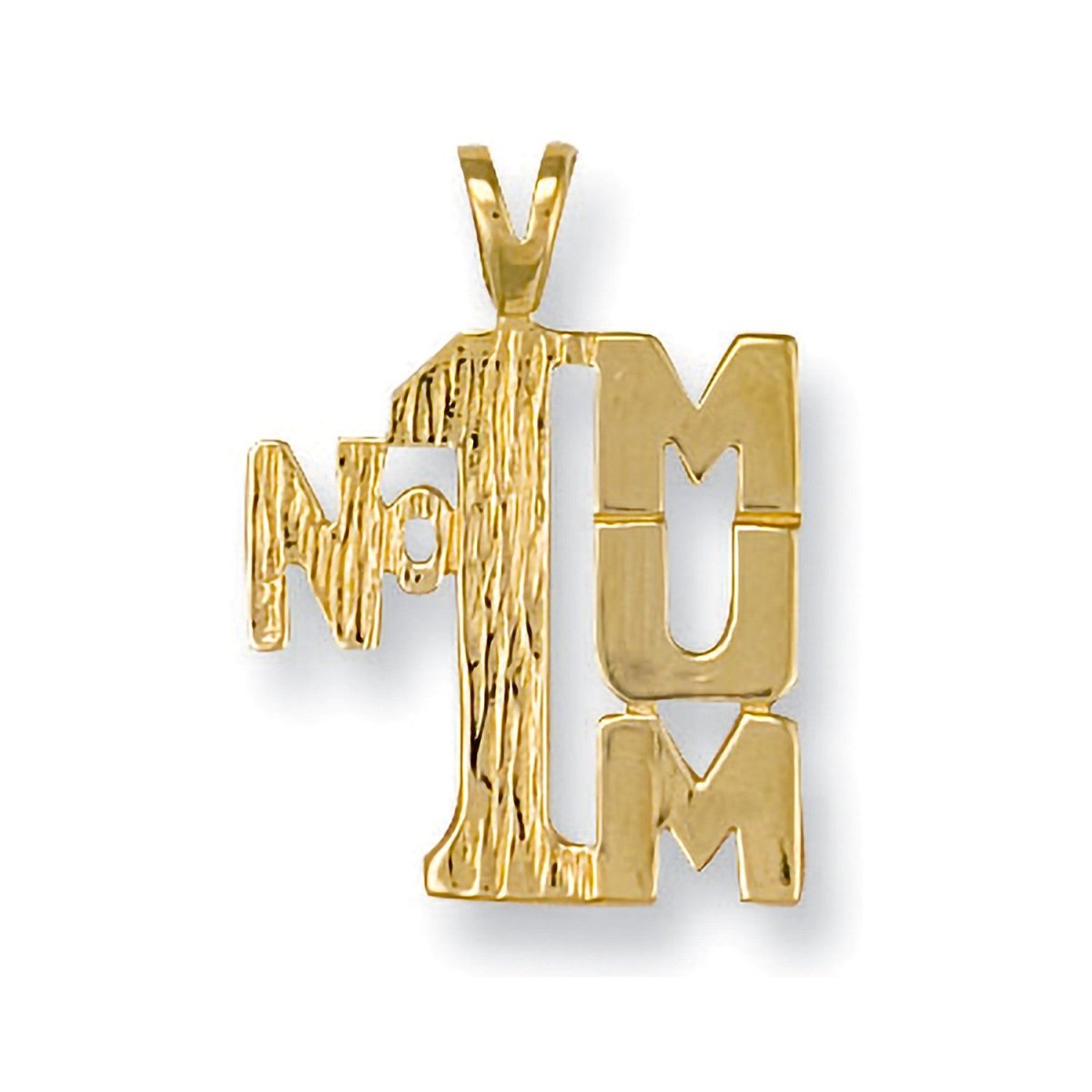 9ct Yellow Gold No.1 Mum Pendant – Elegant Gift for Mum - Samuel Perry