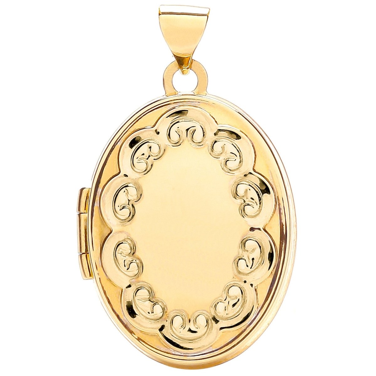 9ct Yellow Gold Oval Locket – Classic Keepsake - Samuel Perry