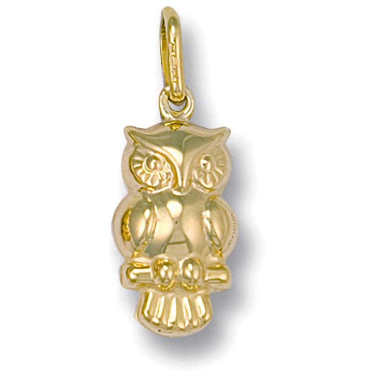 9ct Yellow Gold Owl Pendant – Wise & Elegant - Samuel Perry
