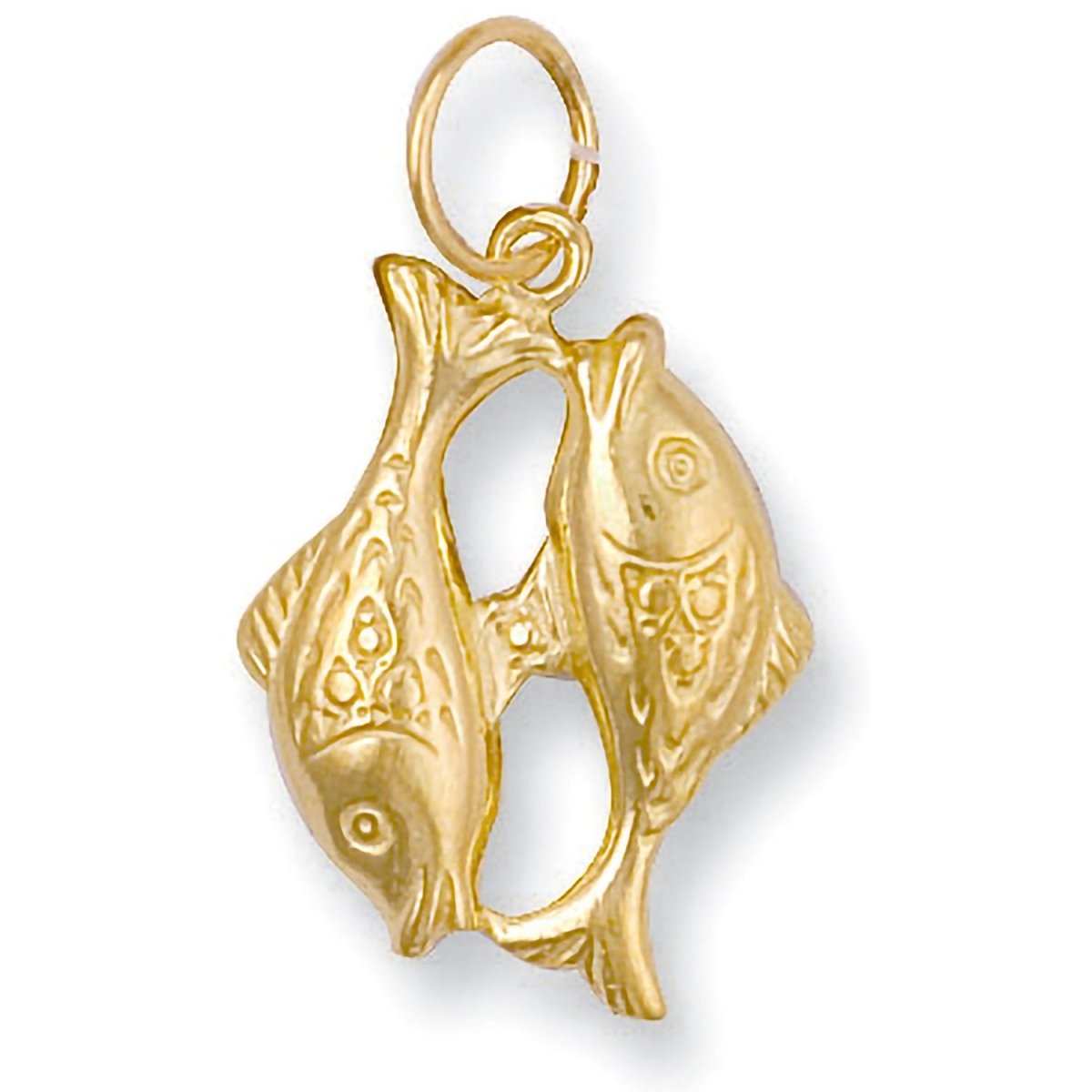 9ct Yellow Gold Pisces Zodiac Pendant – Grace and Intuition - Samuel Perry