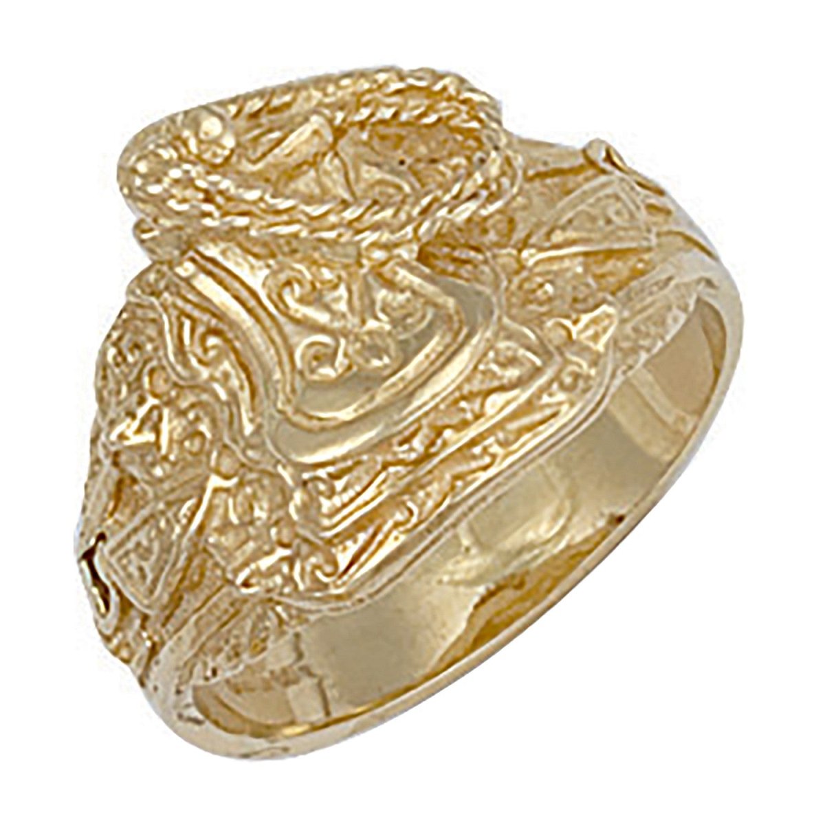 9ct Yellow Gold Saddle Ring – Equestrian - Inspired Elegance - Samuel Perry
