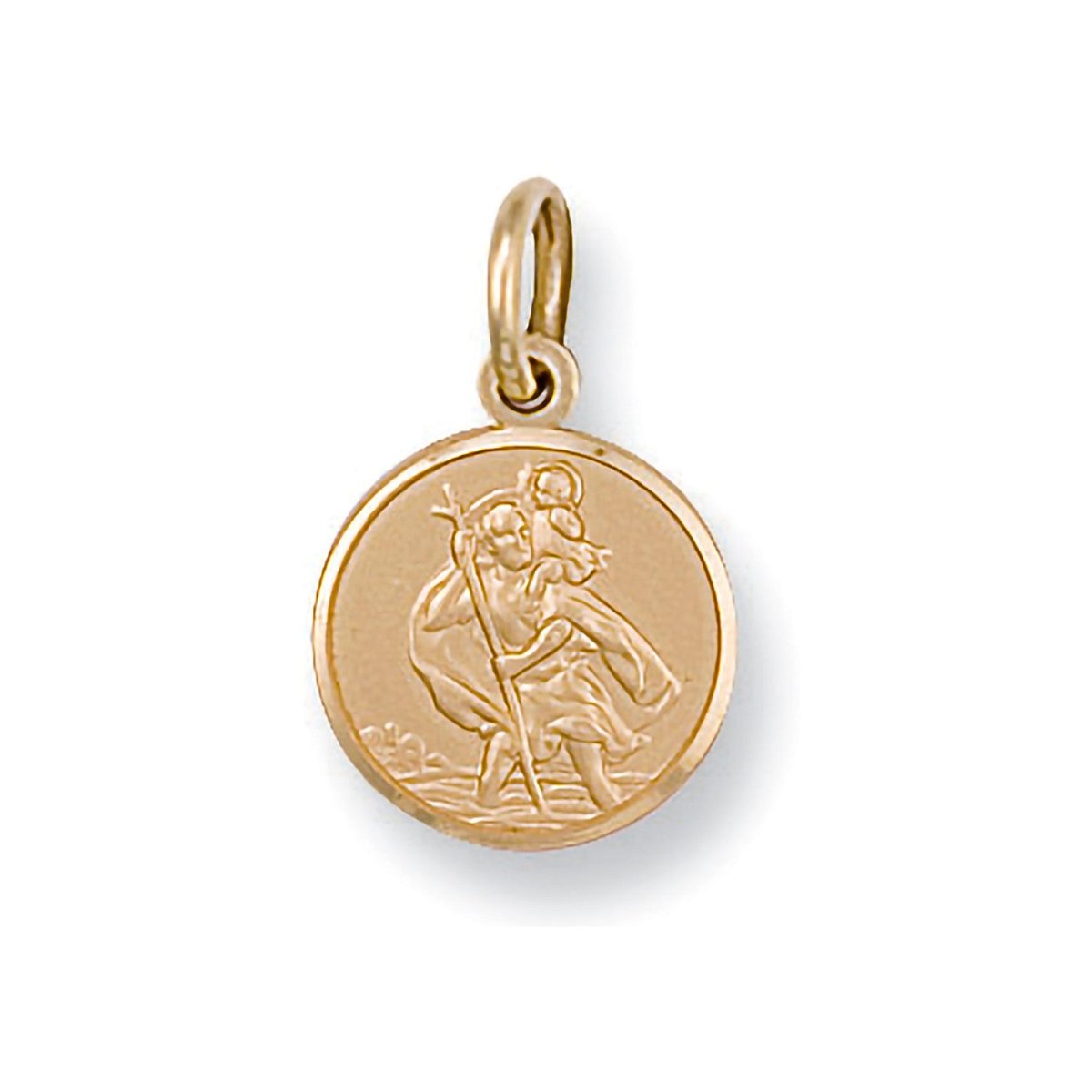 9ct Yellow Gold Saint Christopher Pendant – Classic Travel Protector - Samuel Perry