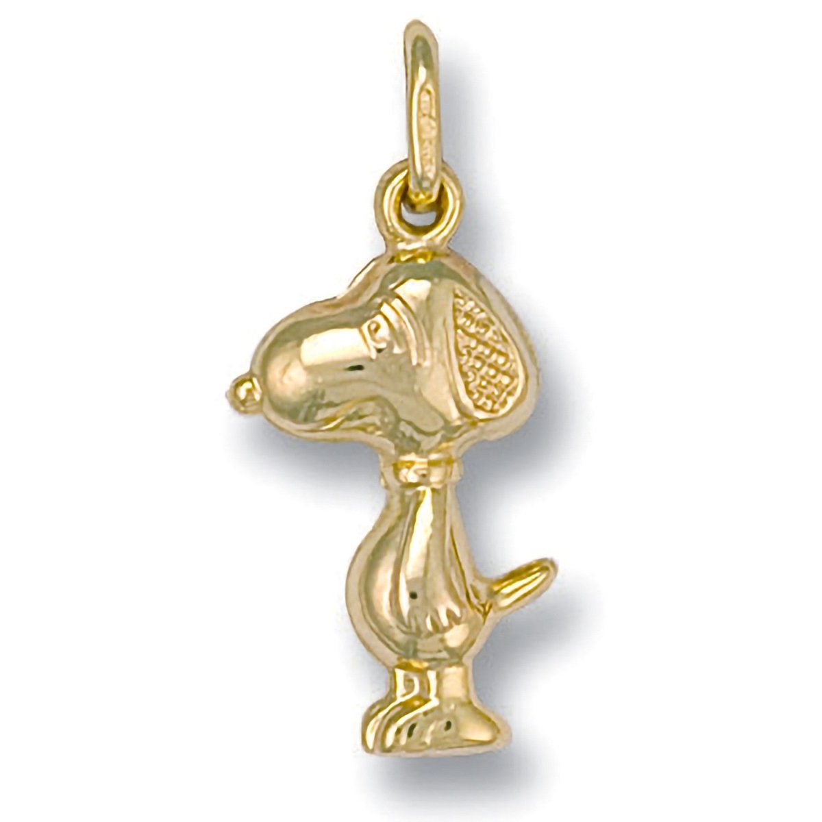 9ct Yellow Gold Snoopy Dog Pendant – Playful Luxury - Samuel Perry
