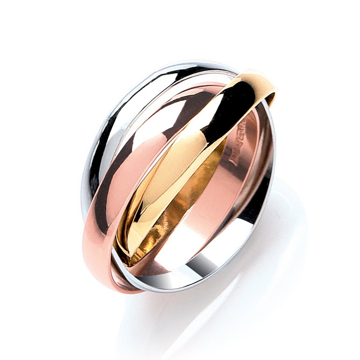 9ct Yellow & Rose Gold 3mm Russian Wedding Band - Samuel Perry