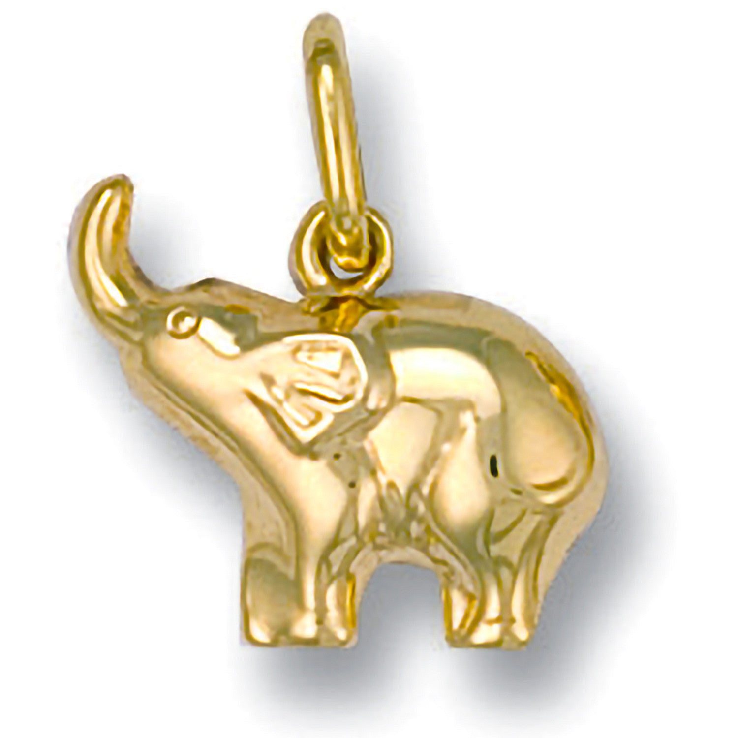 9ct Yellow Gold Baby Elephant Pendant – Symbol Of Strength & Luck