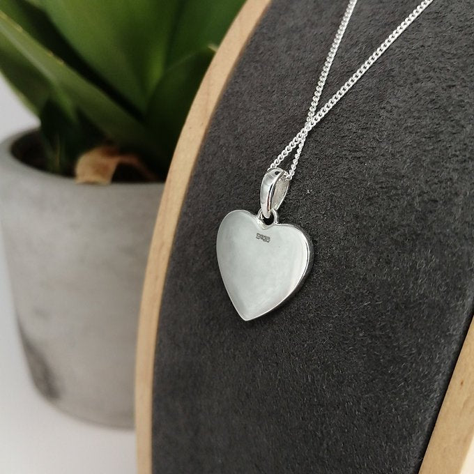 Angel Wing Heart Paw Memorial Necklace in Sterling Silver - Samuel Perry