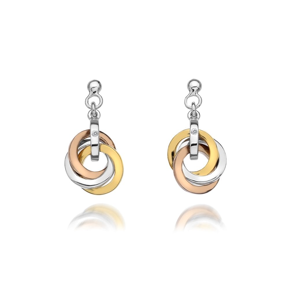 Calm Earrings - Rose and Yellow Gold Accents - Samuel Perry