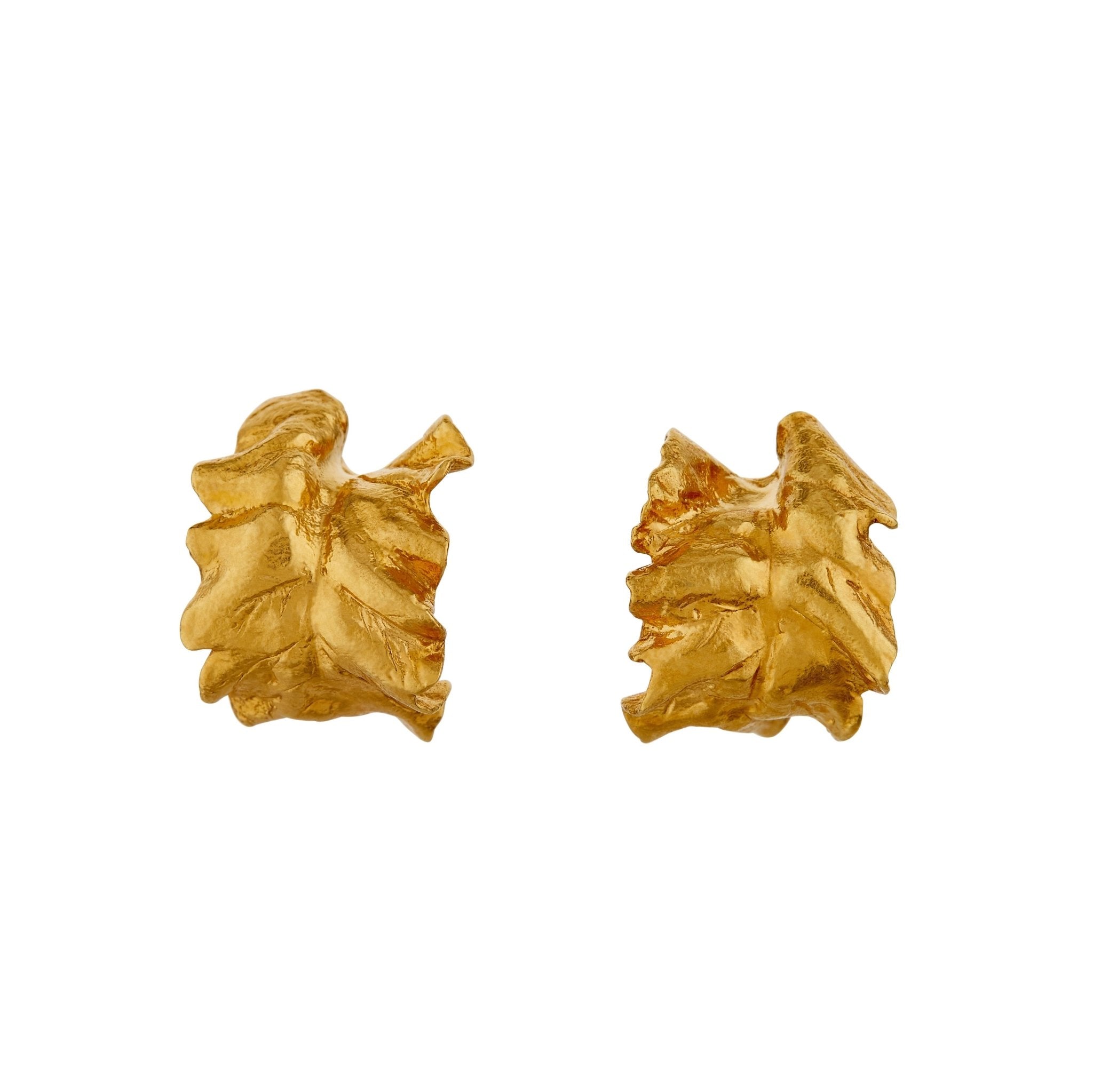Chard Leafy Hoop Earrings - Samuel Perry