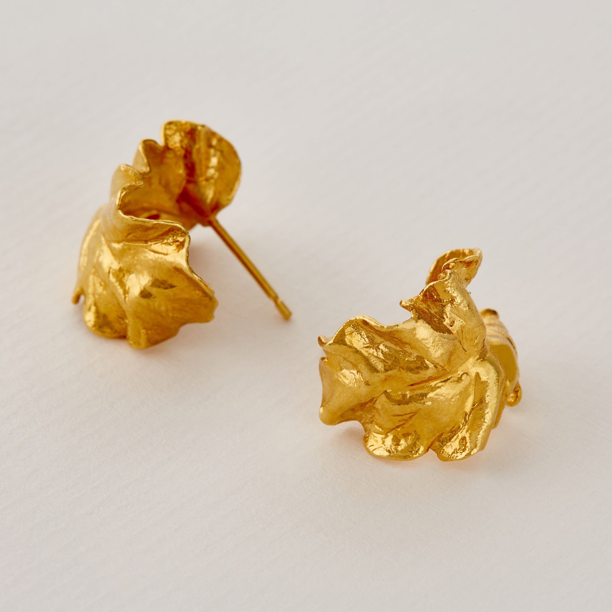 Chard Leafy Hoop Earrings - Samuel Perry