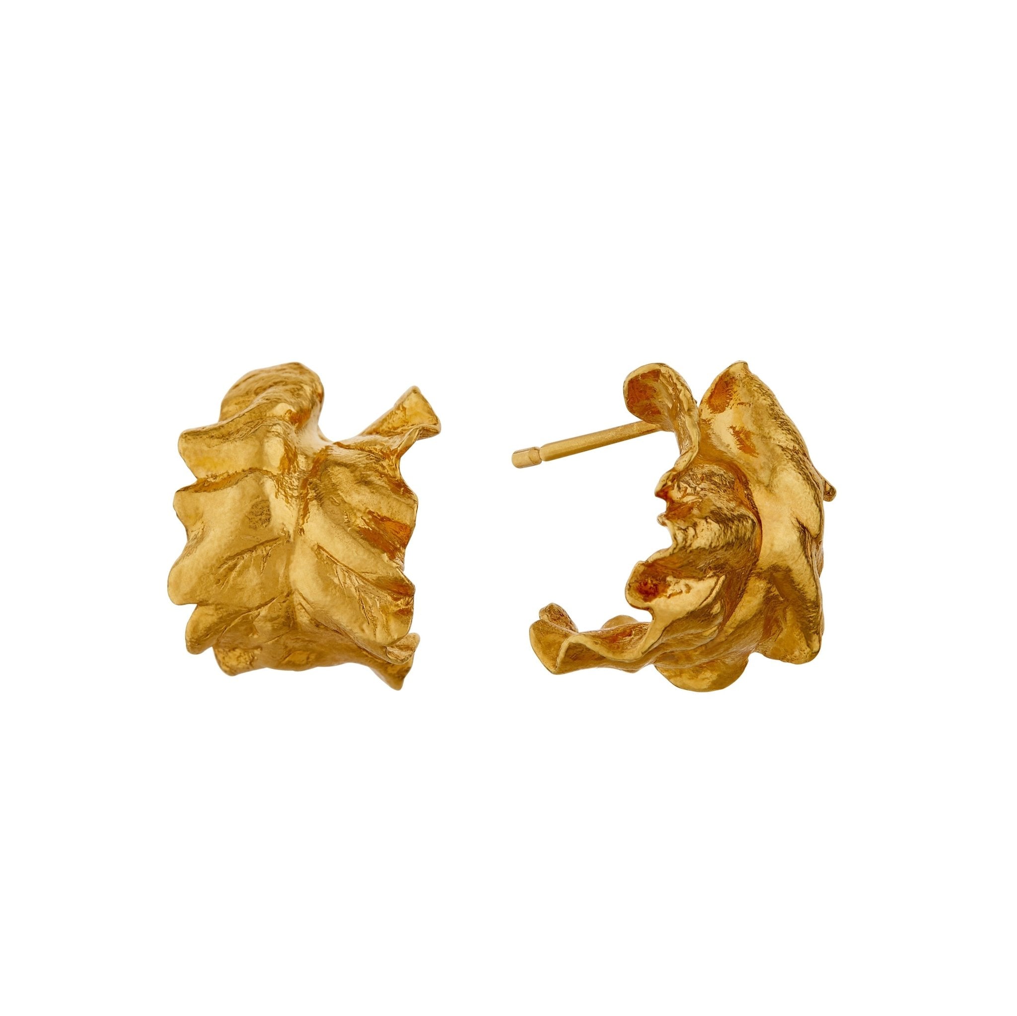 Chard Leafy Hoop Earrings - Samuel Perry