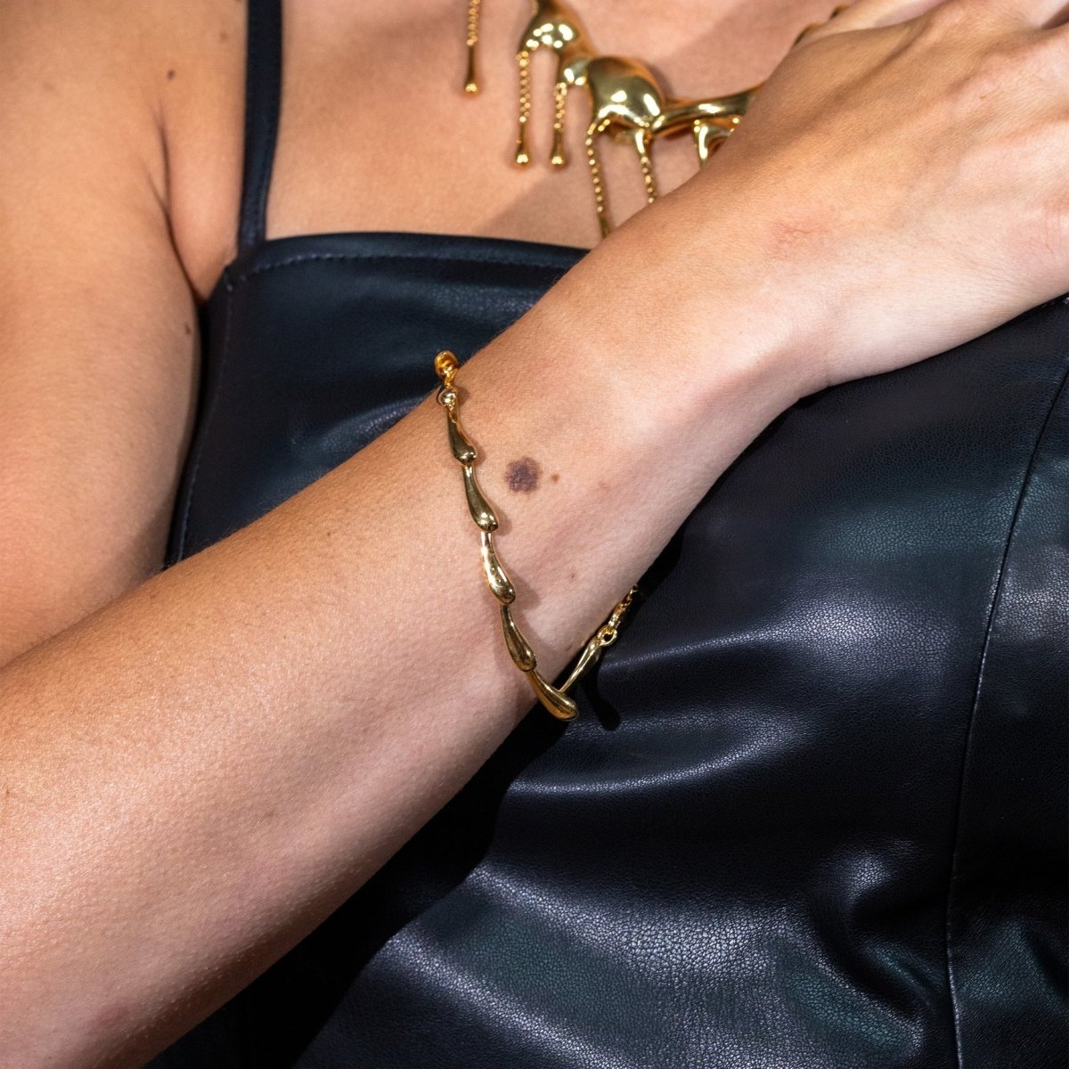 Continual Drip Bracelet in Gold Vermeil - Samuel Perry