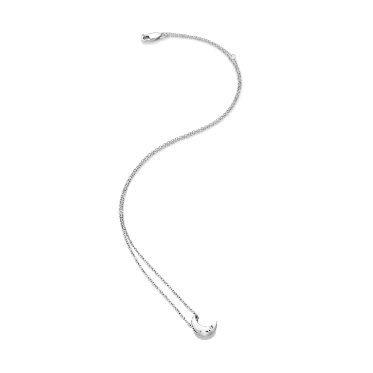 Diamond Amulet Crescent Pendant - Samuel Perry