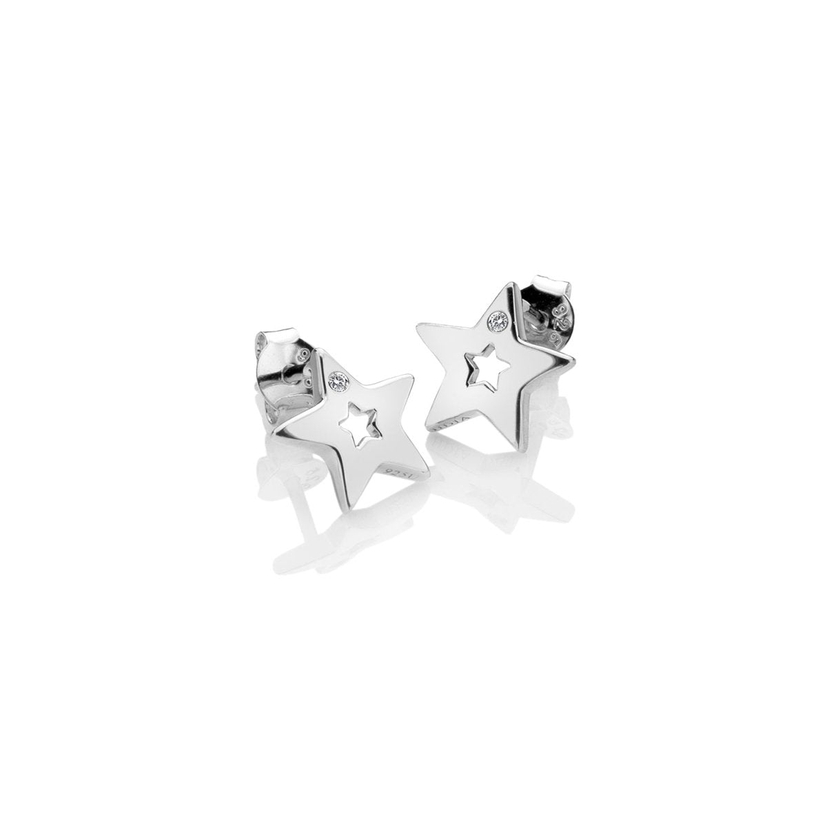 Diamond Amulet Star Earrings - Samuel Perry