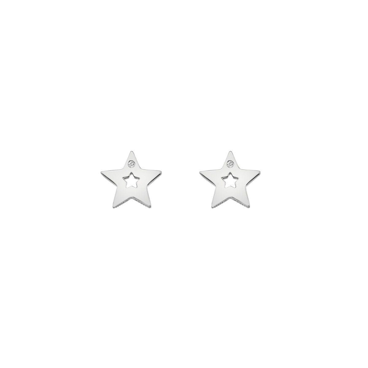Diamond Amulet Star Earrings - Samuel Perry
