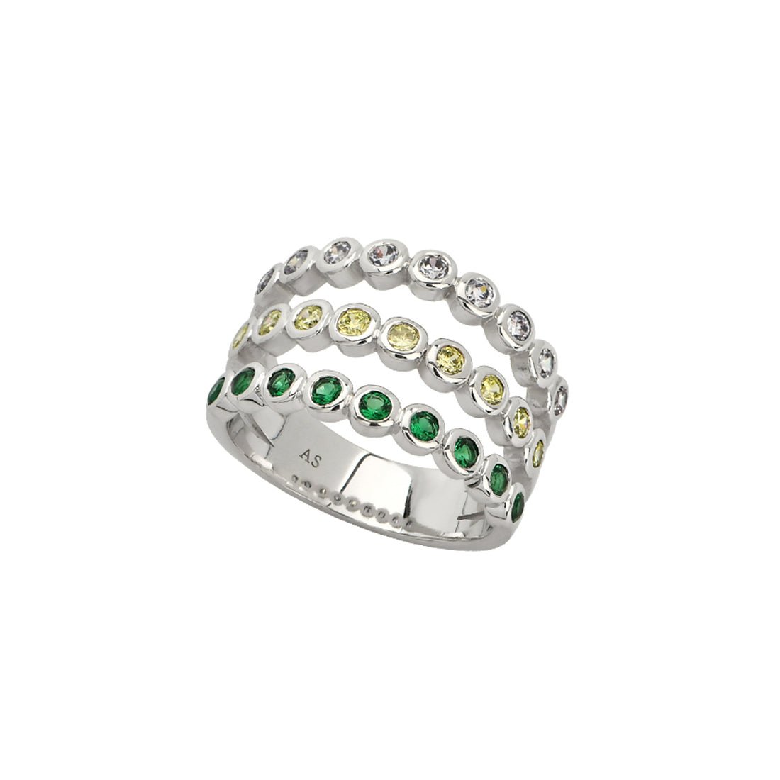 Dotty Illusion Ring Popsicle CZ and Silver - Samuel Perry