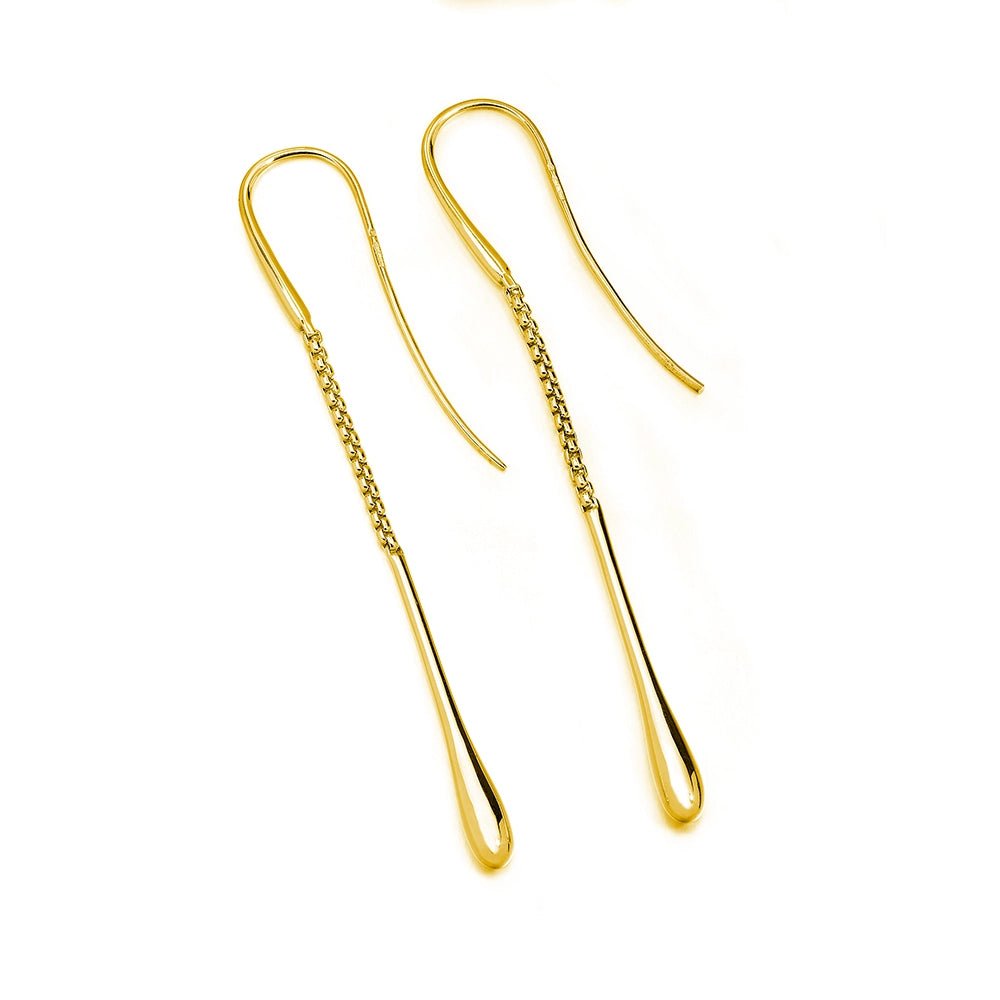 Drop Earrings in Gold Vermeil - Samuel Perry