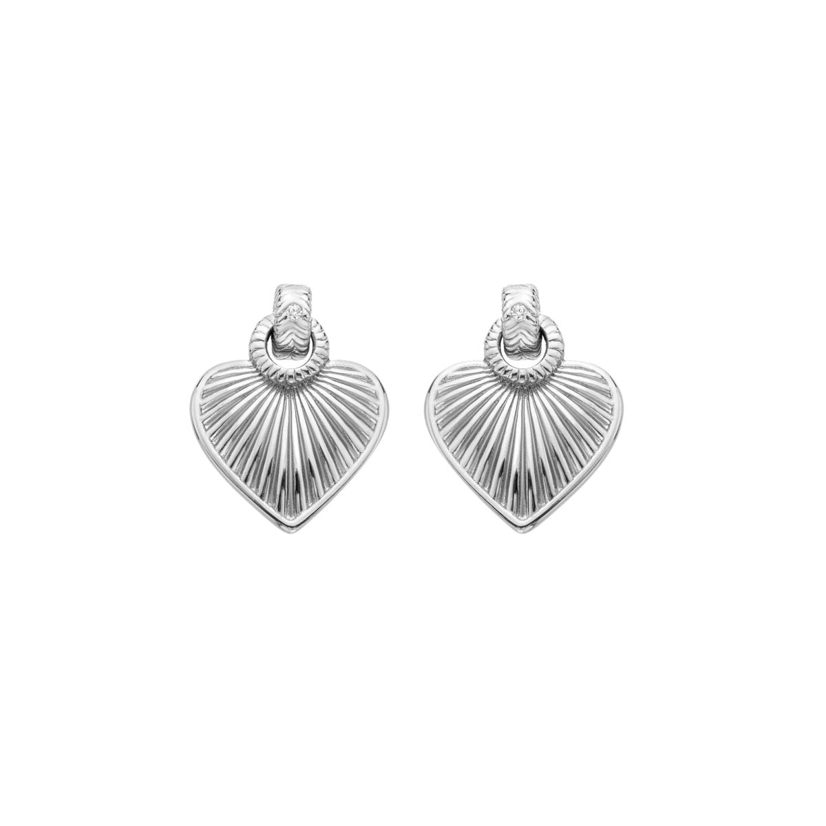 Essence Heart Stud Earrings - Samuel Perry