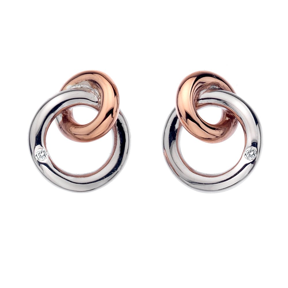 Eternal Earrings - Rose Gold Plate Accents - Samuel Perry
