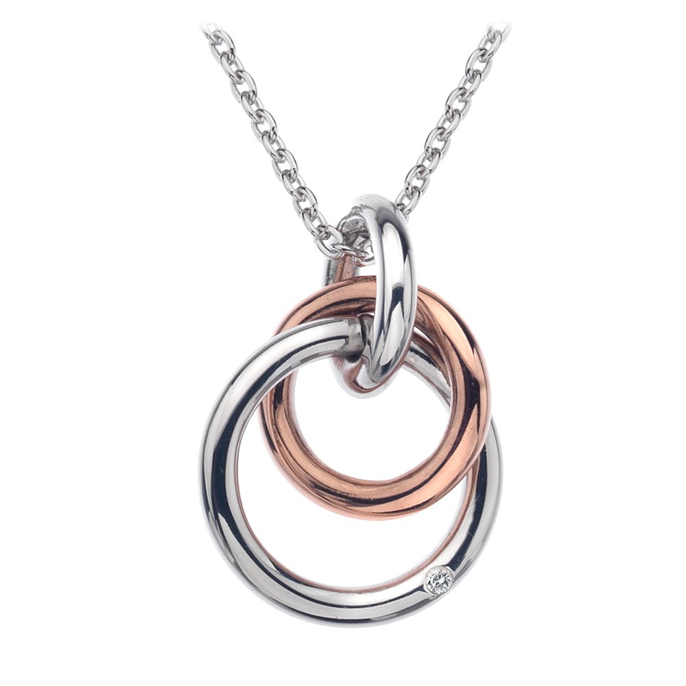 Eternal Pendant - Rose Gold Plate Accents - Samuel Perry