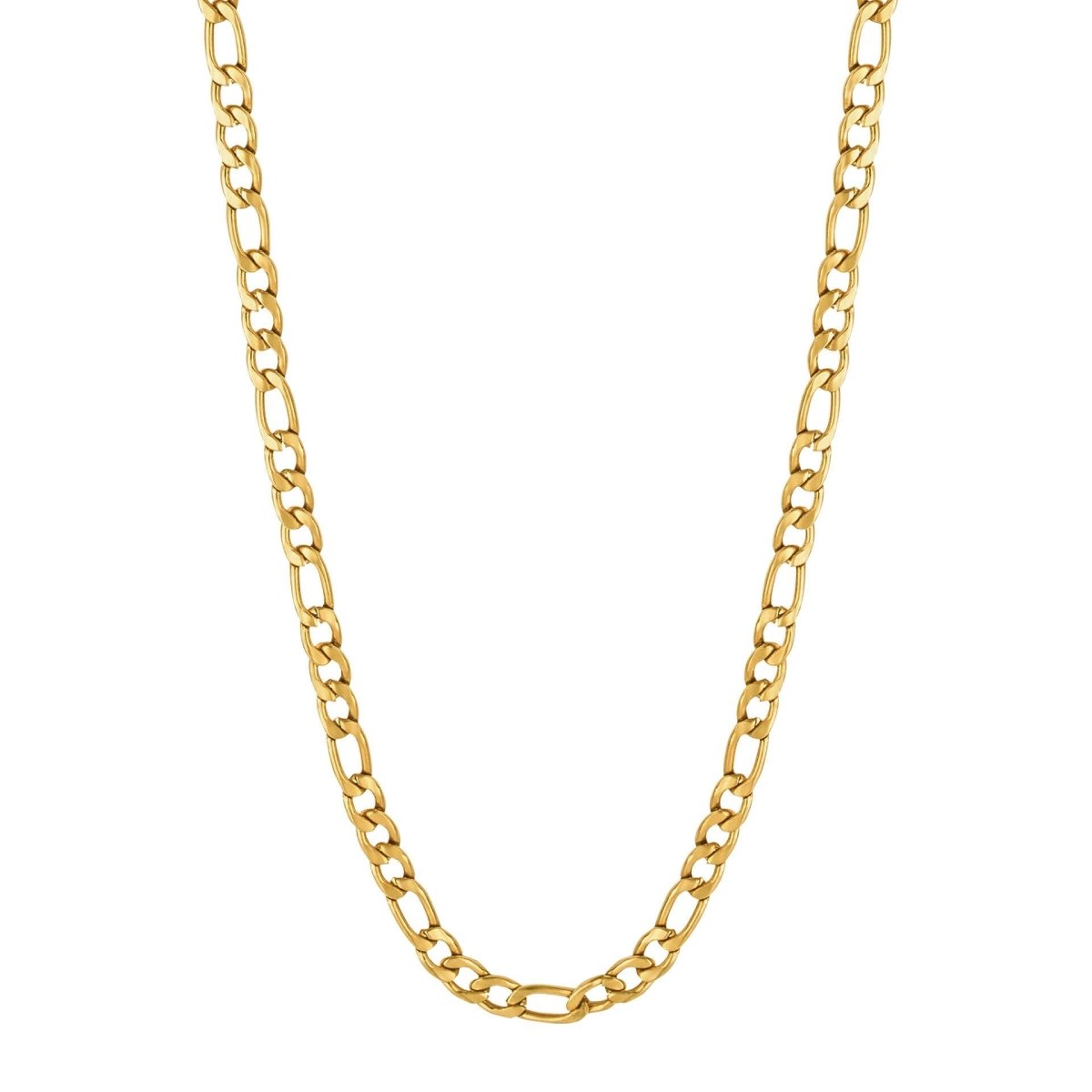 Figaro Link Gold Chain Necklace - Samuel Perry