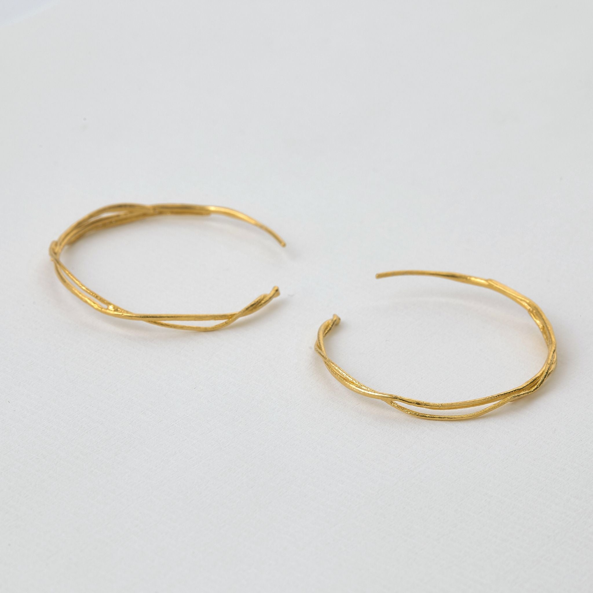 Fine Twist Hoop Earrings - Samuel Perry
