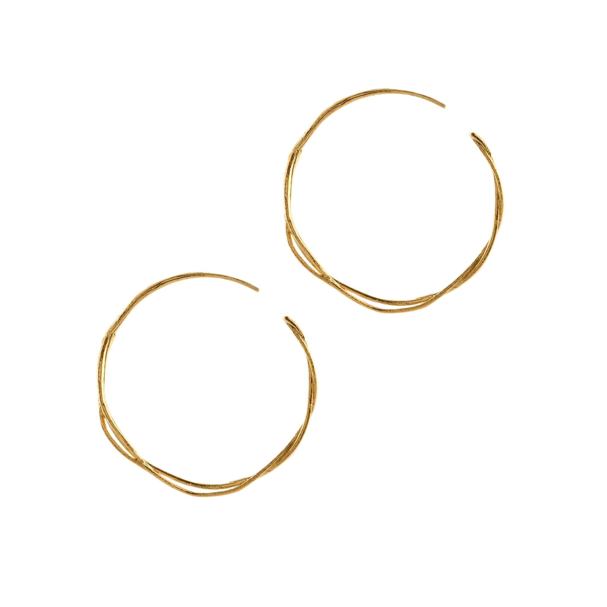 Fine Twist Hoop Earrings - Samuel Perry
