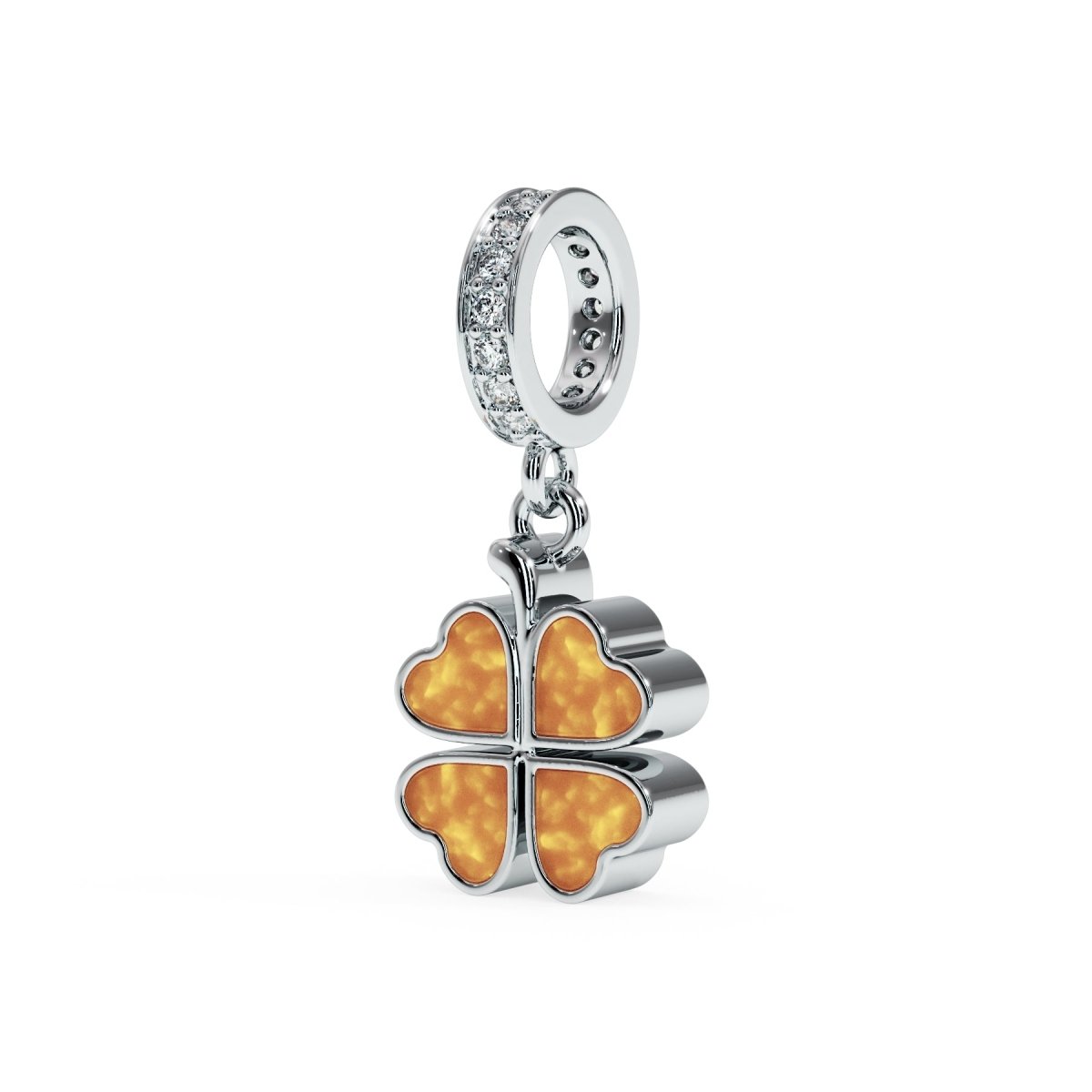 Four Leaf Clover Ashes Memorial Charm - Samuel Perry