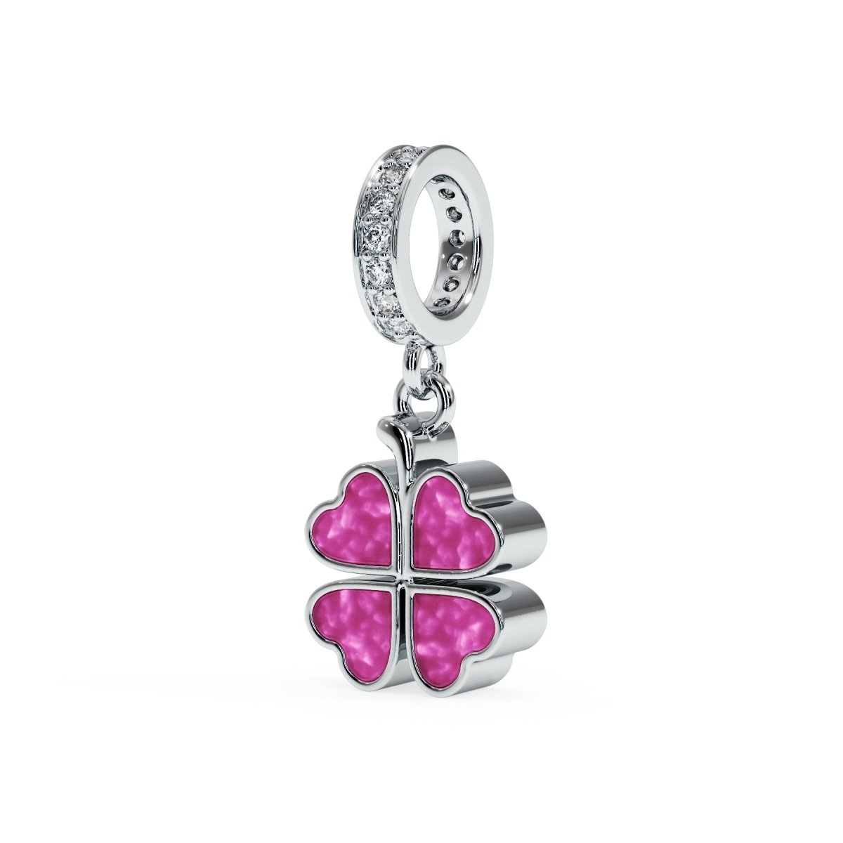 Four Leaf Clover Ashes Memorial Charm - Samuel Perry
