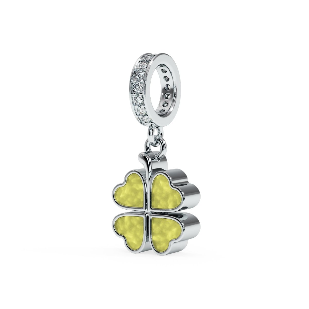 Four Leaf Clover Ashes Memorial Charm - Samuel Perry