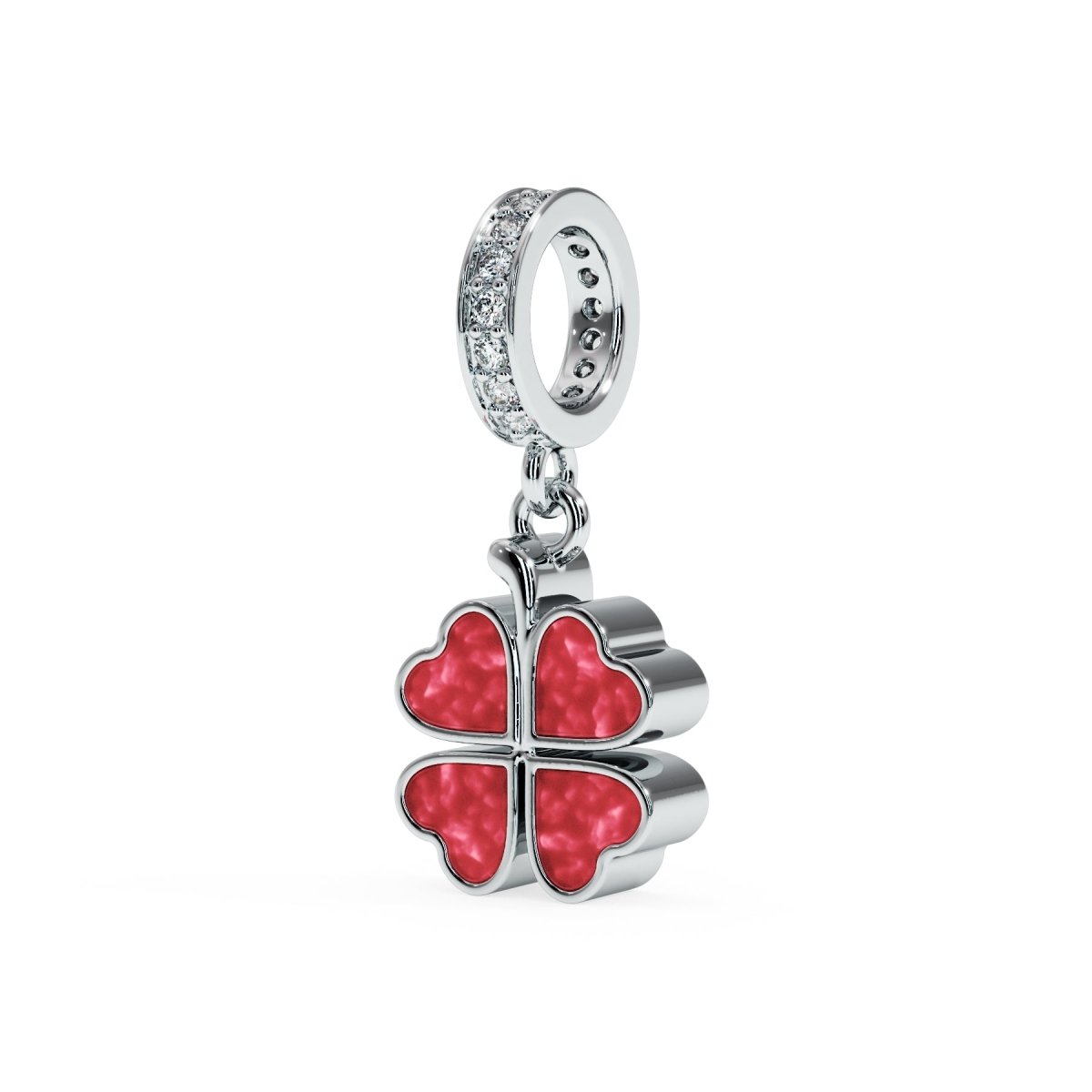 Four Leaf Clover Ashes Memorial Charm - Samuel Perry