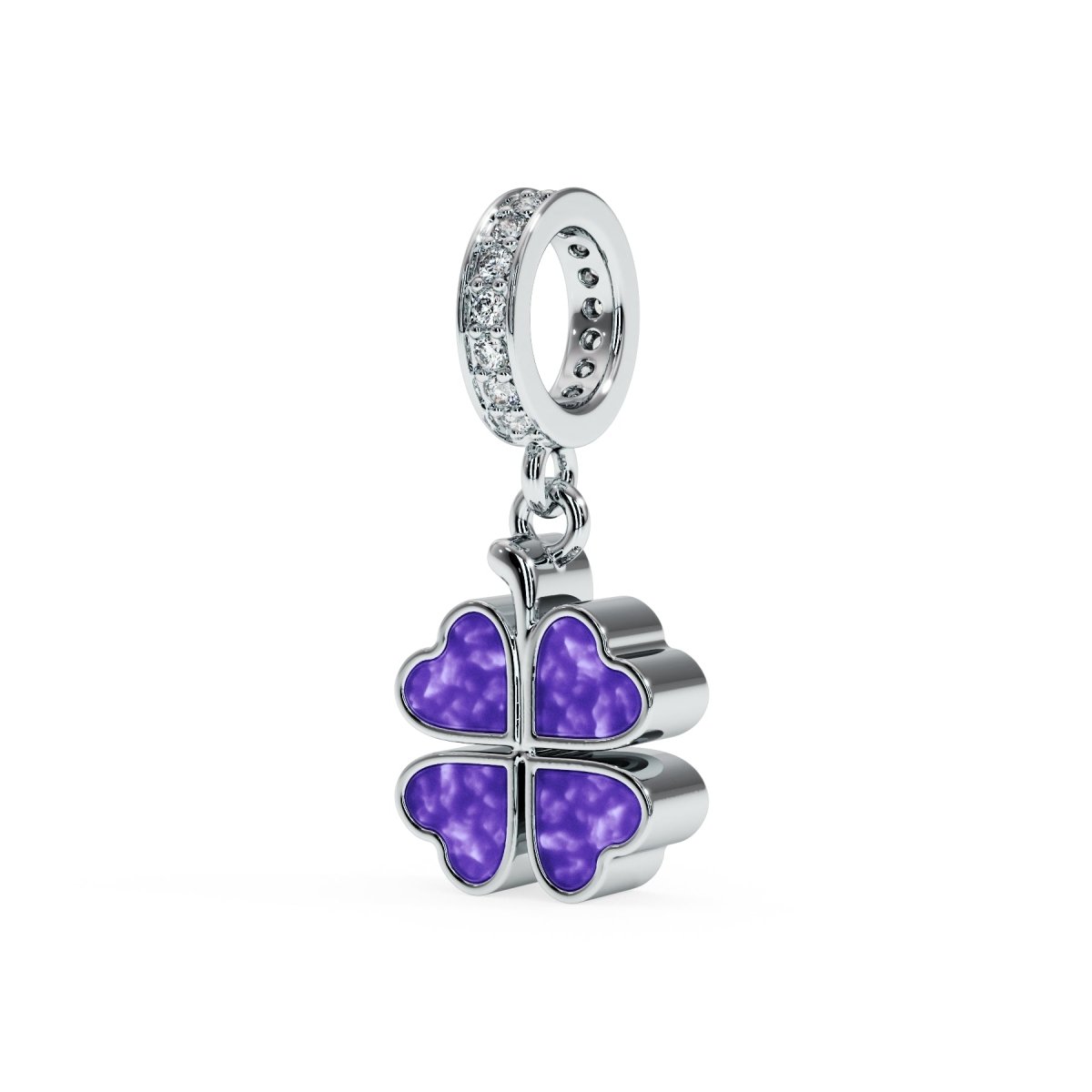 Four Leaf Clover Ashes Memorial Charm - Samuel Perry