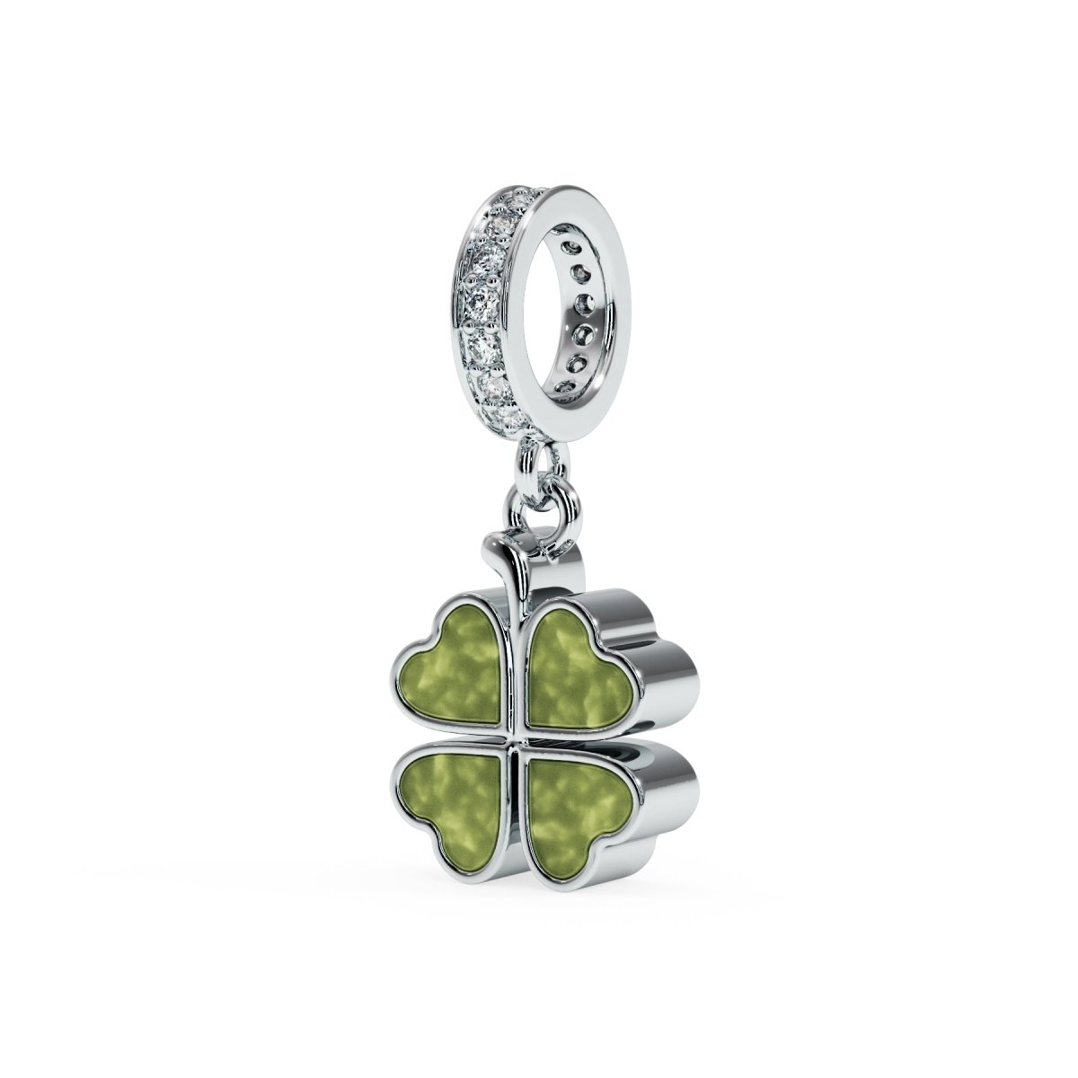 Four Leaf Clover Ashes Memorial Charm - Samuel Perry