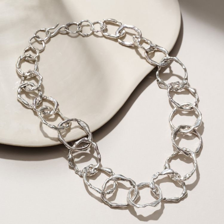 Full Halo Choker in Sterling Silver - Samuel Perry