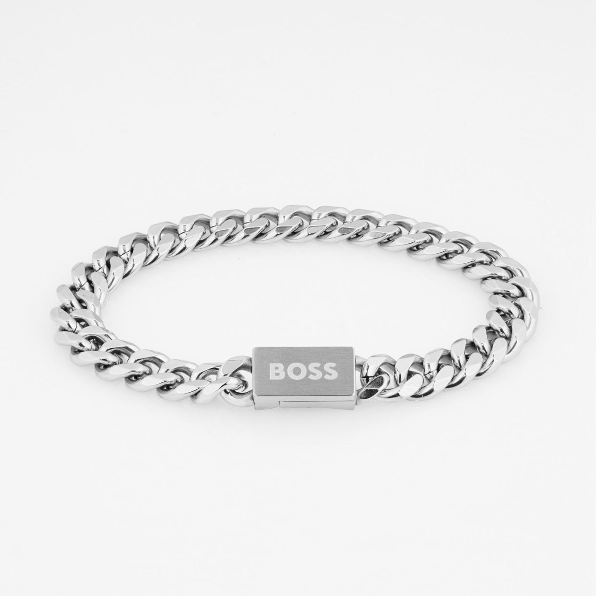 Gents BOSS Stainless Steel Chain Link Bracelet - Samuel Perry