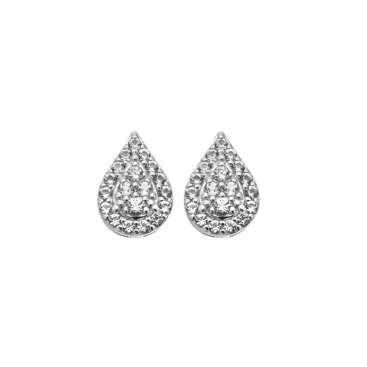 Glimmer White Topaz Stud Earrings - Samuel Perry