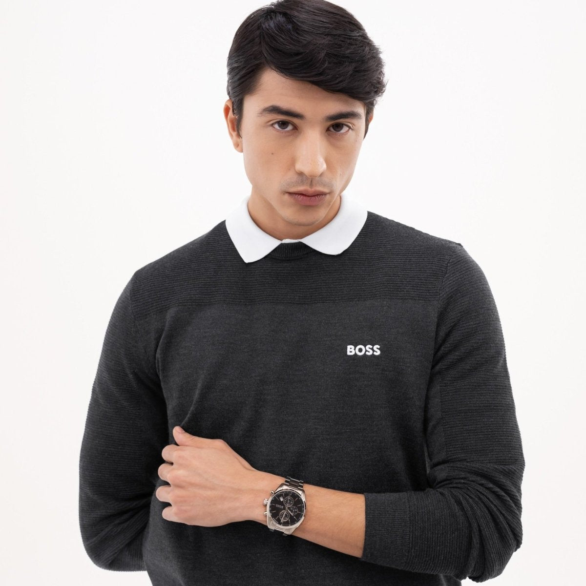 Grand Prix Mens Watch 44.5mm Black - Samuel Perry