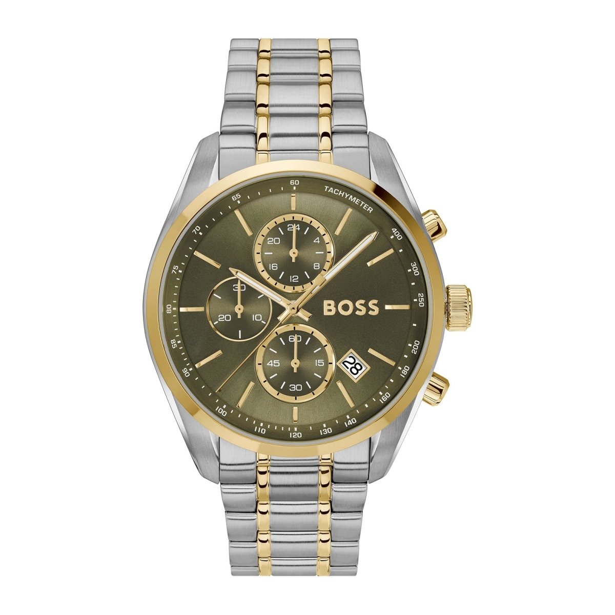Grand Prix Mens Watch 44.5mm Green - Samuel Perry