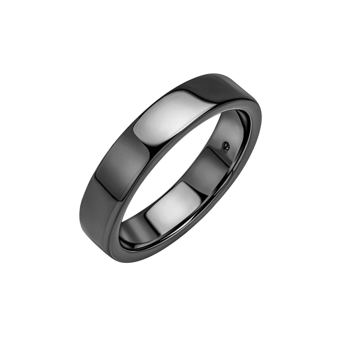 Gunmetal Plated Band Ring - Samuel Perry