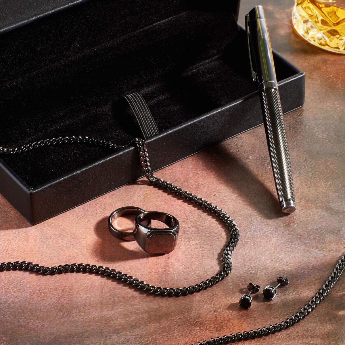 Gunmetal Plated Band Ring - Samuel Perry