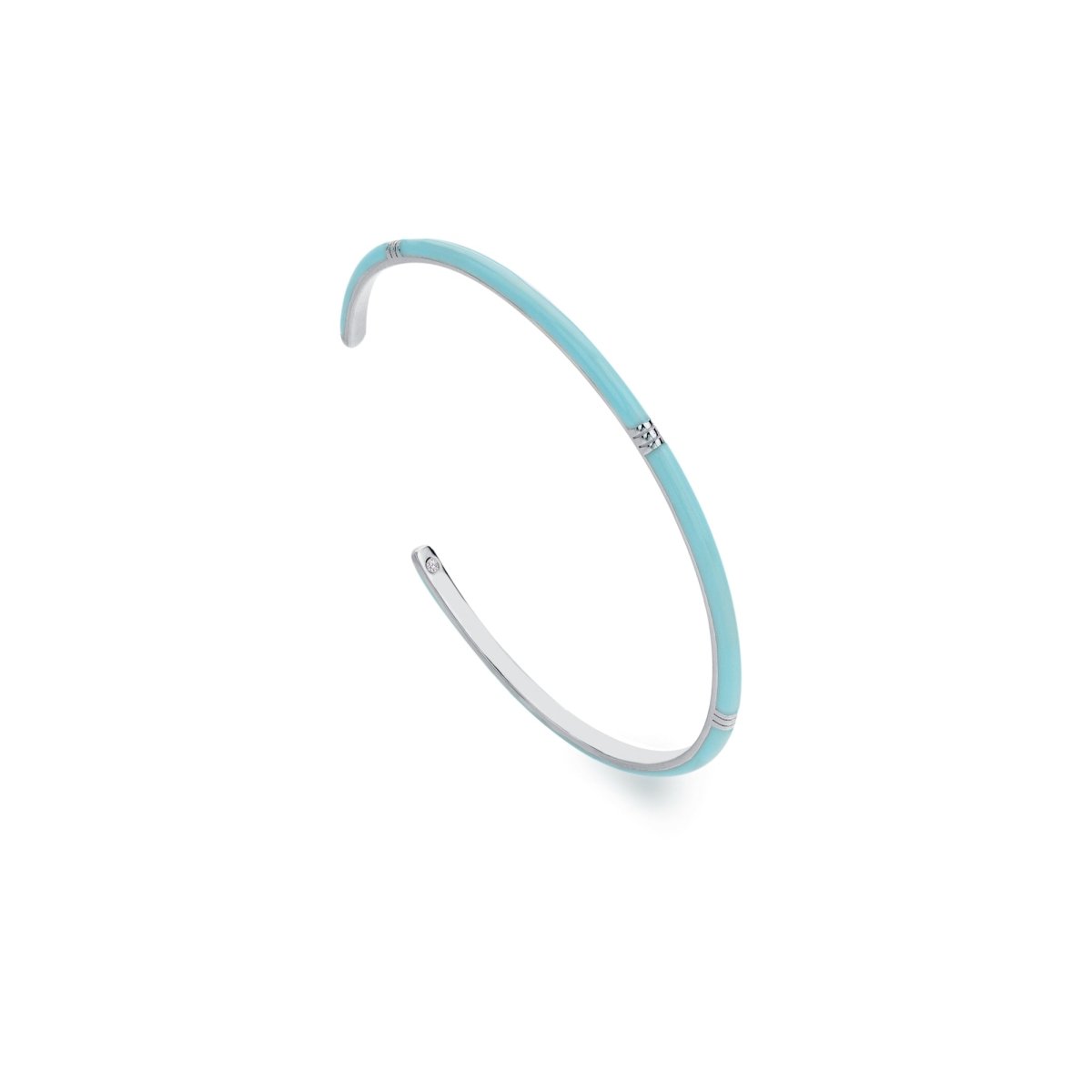 HD X TG Enamel Bangle - Blue - Samuel Perry