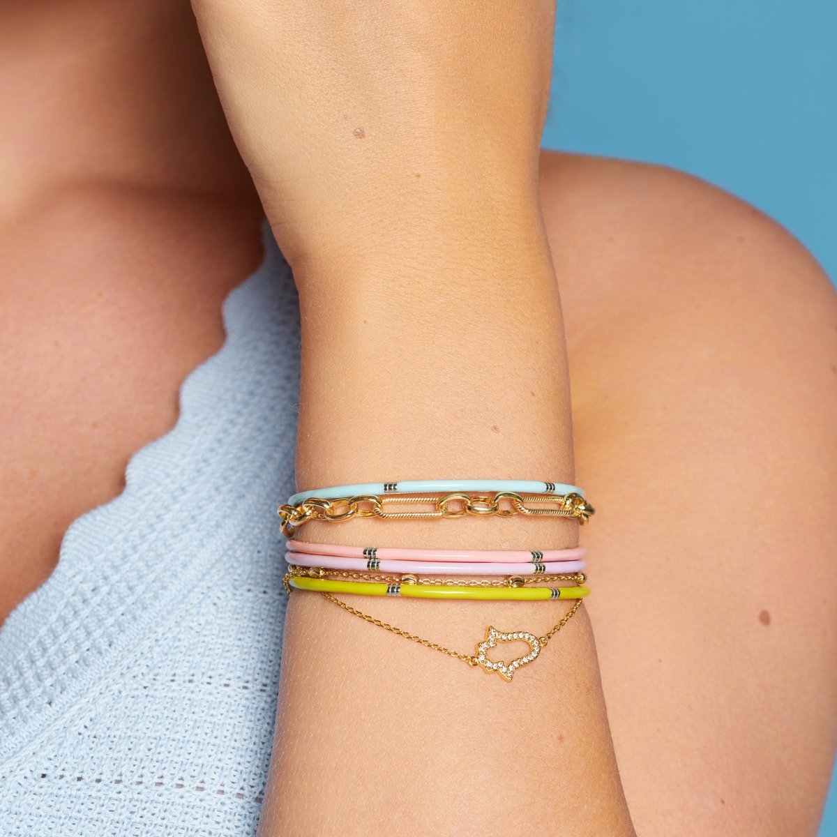 HD X TG Enamel Bangle - Lilac - Samuel Perry