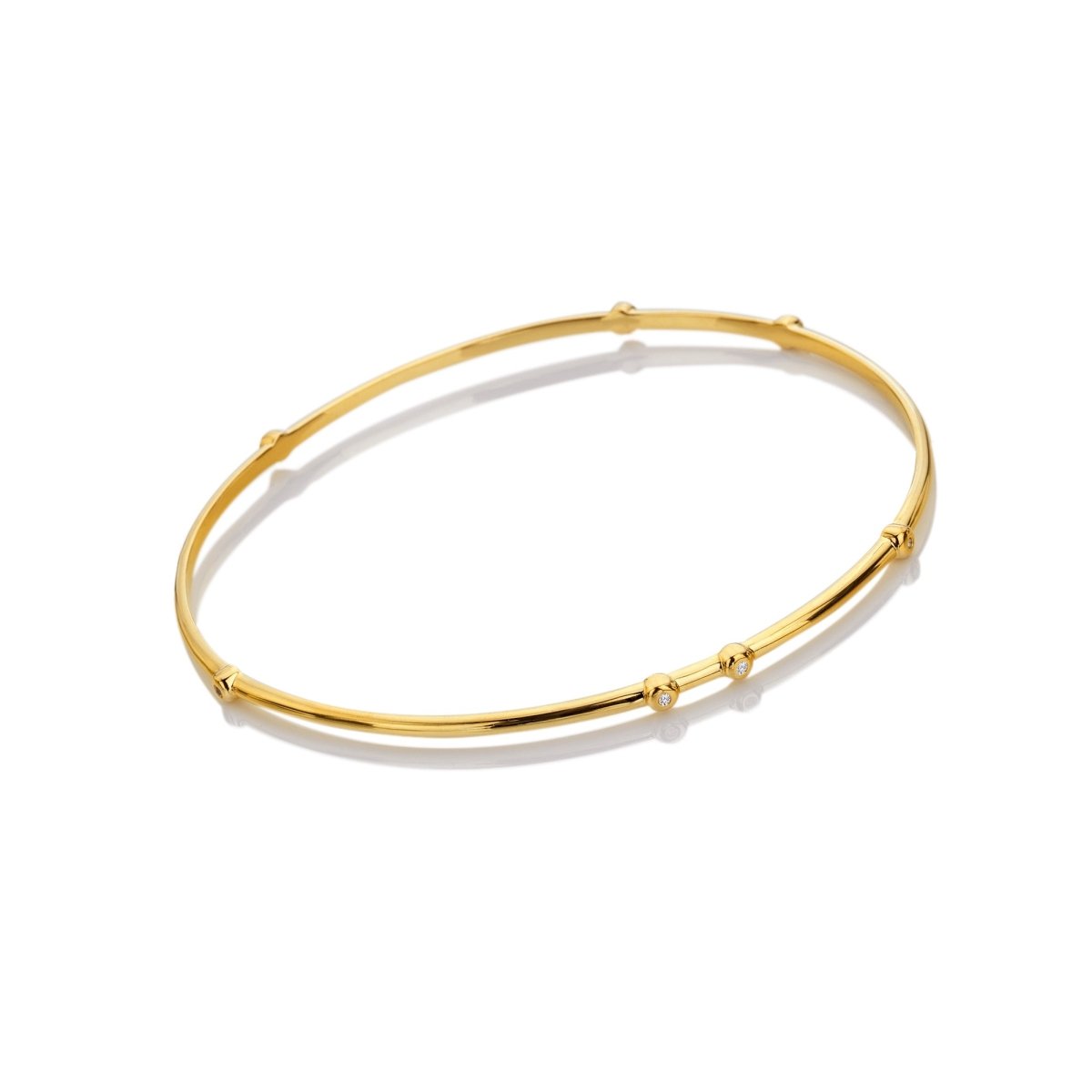 HD X TG Organic White Topaz Bangle - YGP - Samuel Perry