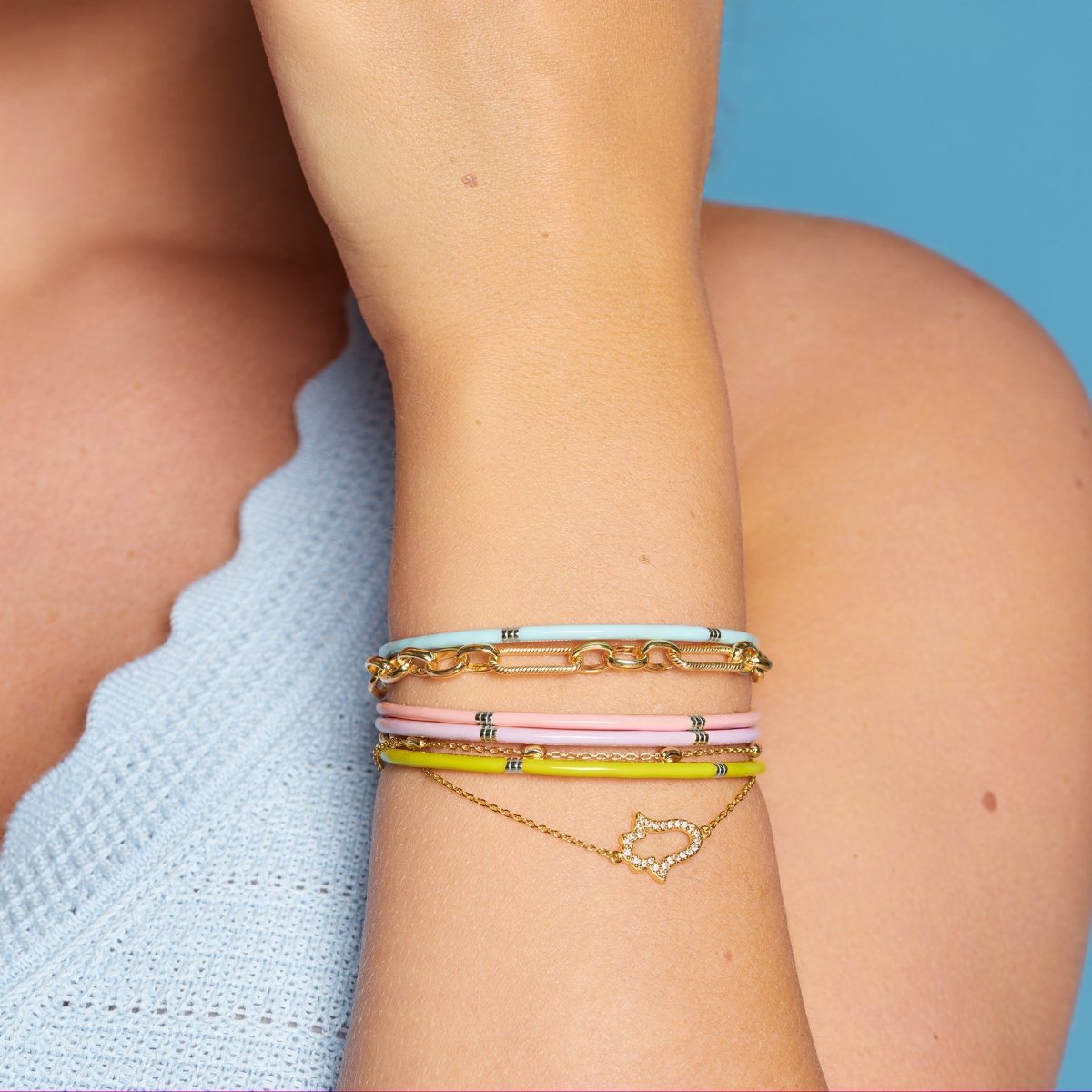 HD X TG Oval Bracelet - YGP - Samuel Perry